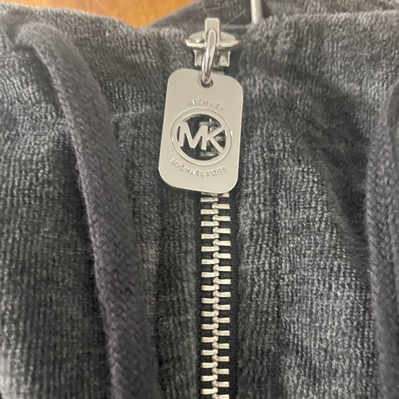 Michael Michael Kors Fleece Zip-up Grey Velour Tracksuit Jacket Women’s Small - Picture 4 of 4